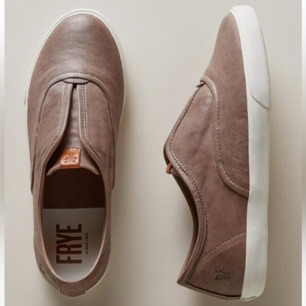 Frye Maya Cvo Slip On Leather Sneaker-Cement Sz.7M
